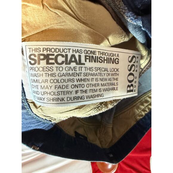 BOSS Hugo Boss Regular Fit Stretch Jeans Men’s 38x30 Blue Denim Designer - Picture 2 of 8